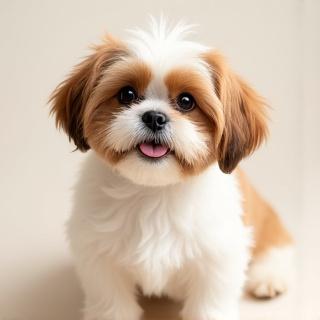 Cute Shih Tzu with a happy expression
