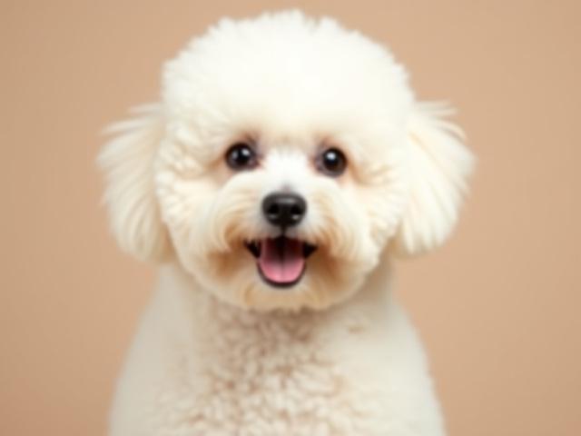 Fluffy dog after a full grooming session